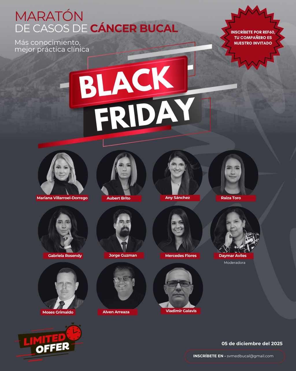 ¡Acompáñanos el próximo 5 de diciembre en la II Maratón de Casos de Cáncer Bucal en conmemoración del Día Latinoamericano de la Lucha Contra el Cáncer